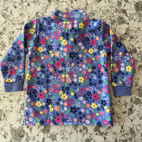 Crew Clothing Co purple floral pullover sz 5-6 - Picture 4 of 5